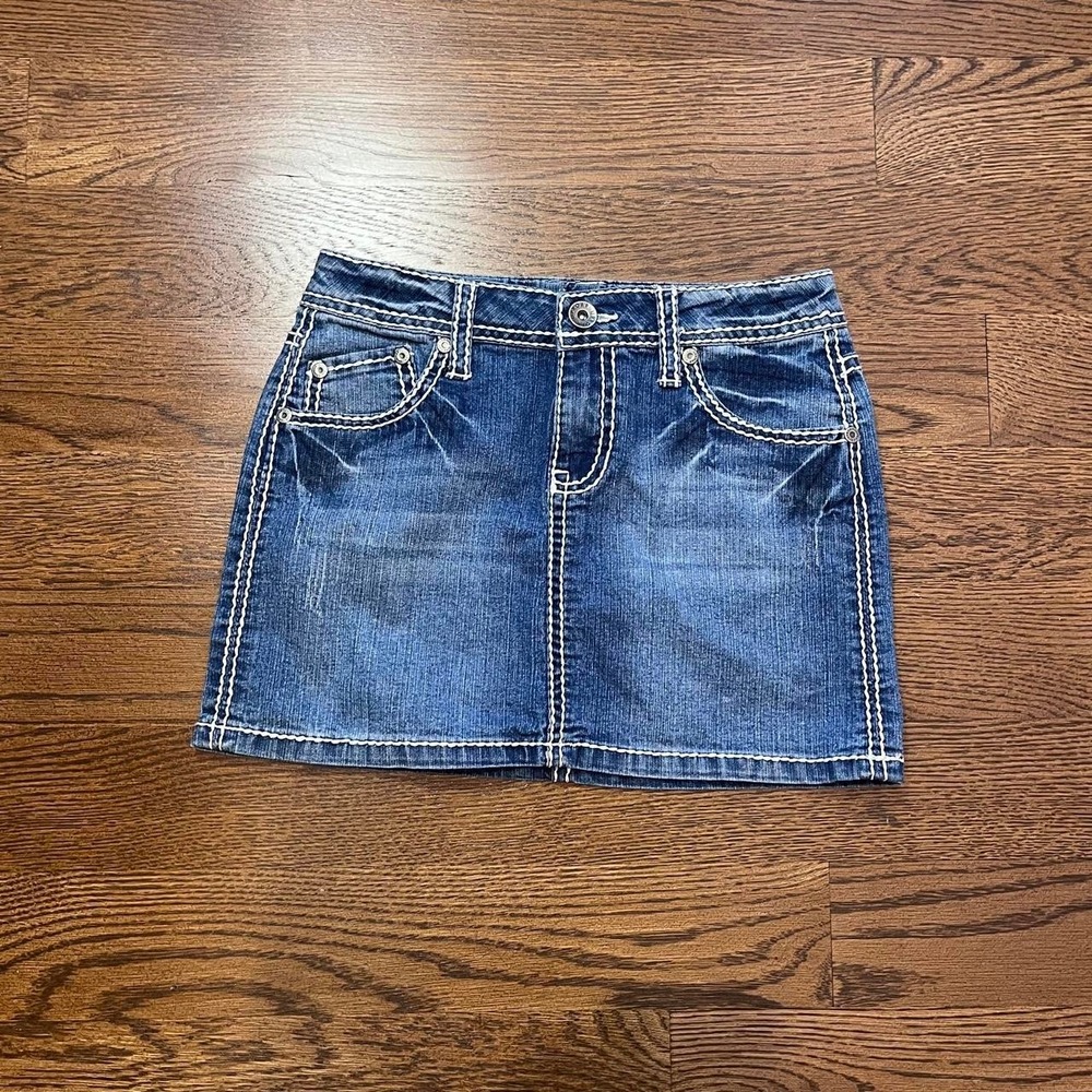 🍟y2k vintage KIDS girls jean‎ skirt size 10